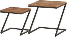 Zorro Z-vormige salontafel, set van 2