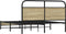 vidaXL - Bedframe - zonder - matras - bewerkt - hout - sonoma - eikenkleur - 150x200cm