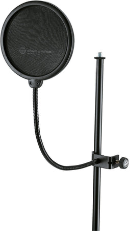 König & Meyer 23956 - Popfilter - Dubbele nylon paraplu 130mm - Zwart
