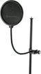 König & Meyer 23956 - Popfilter - Dubbele nylon paraplu 130mm - Zwart