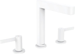 Hansgrohe Finoris - 3-gats wastafelmengkraan - Inclusief PushOpen afvoer - Mat Wit