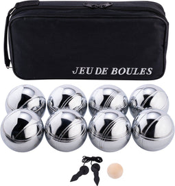Engelhart Jeu De Boules Set - 8 Metalen Ballen - Inclusief Tas en Spelregels (8 stuks)