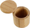 Zoutvaatje met deksel DKD Home Decor Natuurlijk Bamboe 8,5 x 8,5 x 8,5 cm