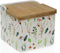 Zoutvaatje met deksel Versa Sansa Blommor 12,2 x 11,5 x 12,2 cm Keramisch