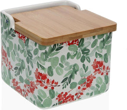 Zoutvaatje met deksel Versa Vanya 12,2 x 11,5 x 12,2 cm Keramisch