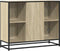 vidaXL - Dressoir - 92x35x76 - cm - bewerkt - hout - sonoma - eikenkleurig