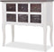 vidaXL - Wandkast - met - 6 - lades - hout - bruin - en - wit