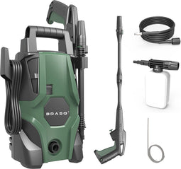 BRASQ Hogedrukreiniger HPW 105 - Terrasreiniger - Hogedrukspuit - 1400W - 105 bar - 426 L/H - Complete set