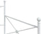 vidaXL - Slaapbank - zonder - matras - 100x200 - cm - staal - wit