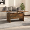 vidaXL - Salontafel - 80x50x42,5 - cm - bewerkt - hout - gerookt - eikenkleurig