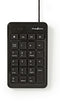 Nedis KBNM100BK - Numeriek Toetsenbord - USB 1,5m - Zwart