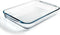 Pyrex - Cook & Enjoy Ovenschaal Rechthoek met Grepen 2,7 liter - Transparant - Borosilicaatglas