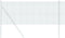 vidaXL - Gelaste - Draadomheining - Groen - 0.8x50 - m - Staal