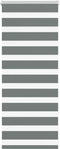 vidaXL - Zebra - rolgordijn - 55x100 - cm - stofbreedte - 50,9 - cm - donkergrijs