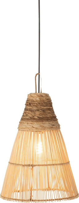 J-Line lampenkap Kegel - rotan - naturel