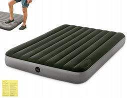 Intex Queen Dura-Beam Downy Luchtbed met ingebouwde voetpomp - 203x152x25cm