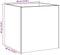 vidaXL - Plantenbak - 40x40x40 - cm - bewerkt - hout - oud - houtkleurig