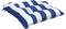 vidaXL - Stoelkussens - 2 - st - gestreept - 40x40x7 - cm - stof - wit - en - blauw