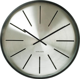 Karlsson Maxiemus Station Klok - Zilver