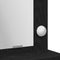 vidaXL - Zwarte - Eiken - Kaptafel - met - LED - Verlichting - - - 50x41x135 - cm
