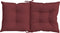 vidaXL - Stoelkussens - 2 - st - lage - rug - 100x50x7 - cm - stof - gemêleerd - wijnrood