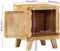 vidaXL - Nachtkastje - 2 - st - 40x32x46 - cm - massief - hout - ruw - mangohout