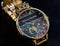 Olivia Burton Varsity Gold Bracelet - OB16VS01 - Dameshorloge - Goud - Zwart - 34 MM