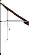 vidaXL - Luifel - handmatig - uittrekbaar - 200 - cm - oranje - en - bruin