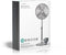 Nedis FNST20ECR40 - Ventilator - Hoogte 1,25m - Zilver