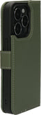 Mobiparts - Leather 2 in 1 Wallet Case - Uitneembare backcover MagSafe geschikt - Groen