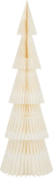 J-Line Kerstboom Vouwbaar Papier Creme Wit Large