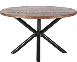 Eettafel rond met kruispoot mangohout Ø150 cm