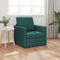 vidaXL - Vloersofa - Bed - 2-in-1 - Donkergroen - 74x77x81 - cm - Stof