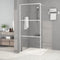 vidaXL - Inloopdouchewand - 90x195 - cm - transparant - ESG-glas - wit