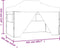 vidaXL - Vouwtent - pop-up - met - 4 - zijwanden - 3x4,5 - m - antraciet