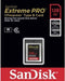 SanDisk Extreme Pro - CFexpress Card Type B - 128GB - 1700MB/s lezen 1200MB/s schrijven