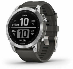 Garmin fēnix 7 - Smartwatch - 1,3" scherm 47mm - Zilver (Grafiet)