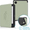 imoshion E-reader Hoesje - Geschikt voor Kobo Clara 2E, Tolino Shine 4 - Design Slim Soft Case Sleepcover Bookcase - Floral Green