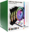 Inter-Tech Argus RS-07 - RGB-Fan Set - 120mm - 3 ventilatoren (3 stuks)