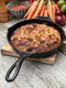 Valhal Outdoor Skillet / Koekenpan met steel - gietijzer, diameter 25cm - schenktuiten - VH25