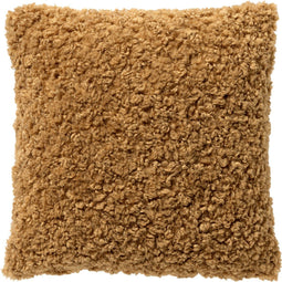 Dutch Decor CATO - Sierkussen 45x45 cm – getuft - heerlijk zacht – met teddy krullen – Affogato - beige - Inclusief binnenkussen