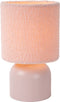 Lucide WOOLLY - Tafellamp - Ø 16 cm - 1xE14 - Roze