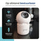 Gologi Beveiligingscamera Binnen - Smart Indoor Camera - 180° Draaibaar - Nightvision - Bewegingssensor - Blaf en Huil Detectie - Babyfoon - Huisdiercamera met App - Wit