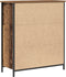 vidaXL - Sideboard - Oud - Hout - 70x30x80 - cm - Houtcomposiet - en - Staal