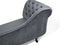 NIMES - Chaise longue - Grijs - Linkerzijde - Fluweel