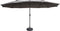 LIFA GARDEN - Dubbele Parasol - Waterdicht met Hoes - Antraciet 450 x 270 cm