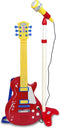Bontempi Spa Rock Gitaar - Speelgoedinstrument - Met staande microfoon - Rood