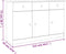vidaXL - Dressoir - ALTA - 112x35x73 - cm - massief - grenenhout