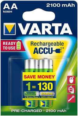 Varta Longlife - AA Oplaadbare batterij NiMH 1,2 V 2100 mAh (2 stuks)