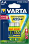 Varta Longlife - AA Oplaadbare batterij NiMH 1,2 V 2100 mAh (2 stuks)